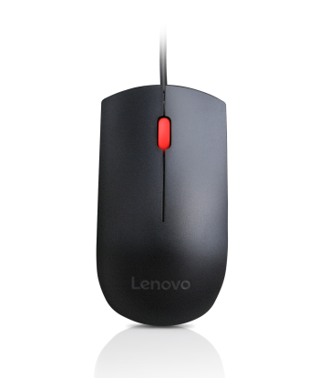 Lenovo Essential USB Wired Mouse, 1600 DPI, 1.8 m, 3 Buttons, Black Lenovo