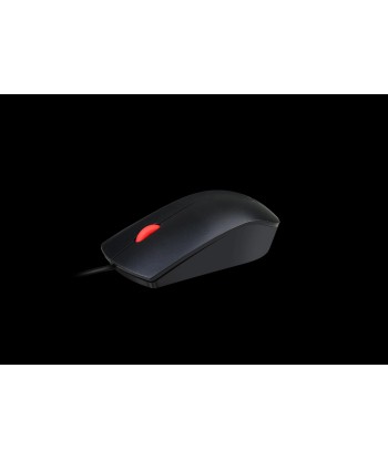 Lenovo Essential USB Wired Mouse - Reliable Performance, Black