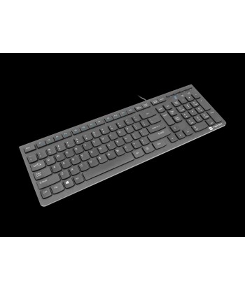 Natec Discus 2 Slim Juhtmega Klaviatuur - USA Paigutus, USB 2.0, Must