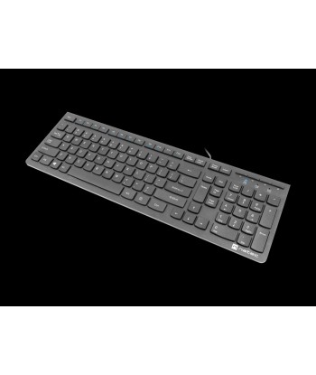Natec Keyboard Discus 2 Slim Wired, US Layout, USB 2.0, Black