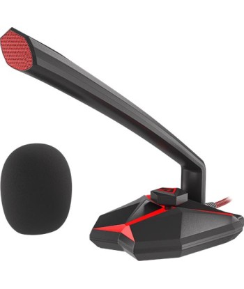 Genesis Radium 200 USB Microphone - Black & Red: Crystal Clear Audio! 🎤