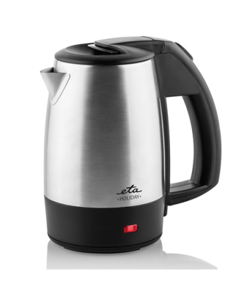 ETA Holiday Electric Kettle, 0.5L, 1000W, Stainless Steel - Black/Silver