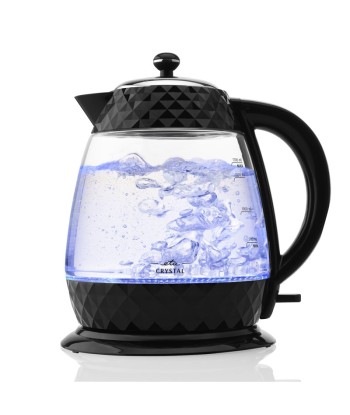 Veekeetja ETA Crystal ETA315490000 Electric, 2200 W, 1.7 L, Glass, 360° rotational base, Glass/Black