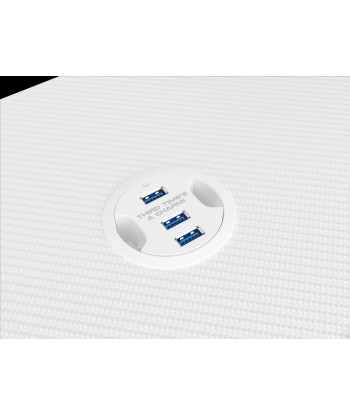 Genesis Holm 320 RGB Gaming Desk - White