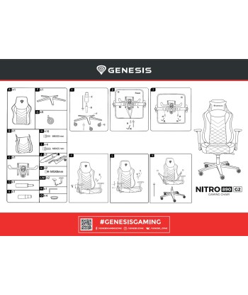 Игровое кресло Genesis Nitro 890 - Черный/Красный