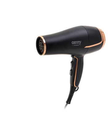 Camry CR 2255 Hair Dryer - 2200W, 3 Temperature Settings, Diffuser Nozzle - Black