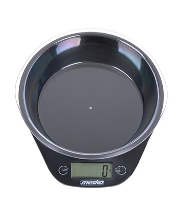 Mesko Kitchen scale with a bowl MS 3164 Maximum weight (capacity) 5 kg, Graduation 1 g, Display type LCD, Black