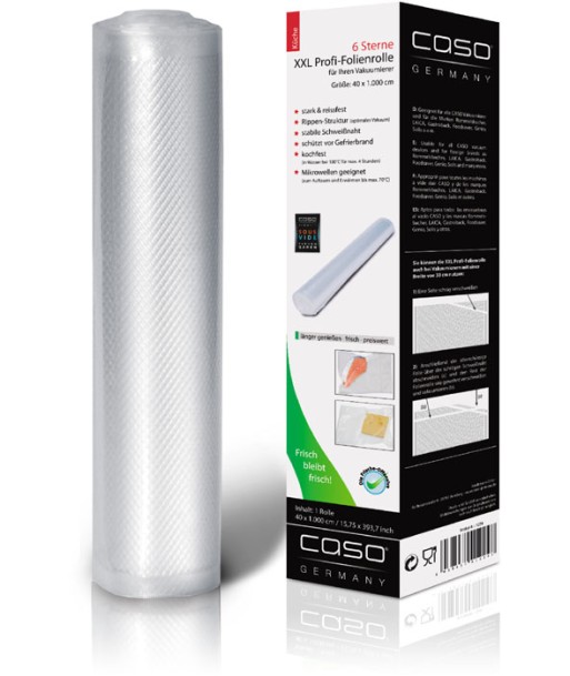 Caso XXL profi foil roll 01224 1 unit, Dimensions (W x L) 40 x 1000 cm, Ribbed