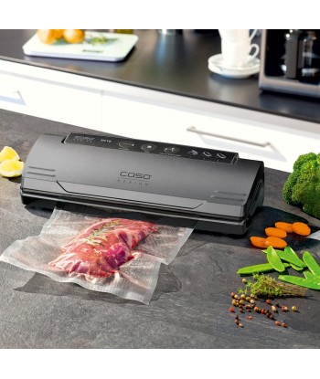 Caso Vacuum sealer VC 10 PlusEdition Power 110 W, Temperature control, Black/Silver