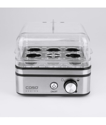 Caso Egg cooker E9 Stainless steel, 400 W, Functions 13 cooking levels