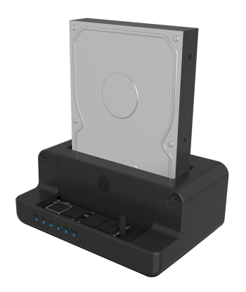 Raidsonic Icy Box IB-2914MSCL-C31 Docking and cloning station for M.2 NVMe SSD & 2.5''/3.5'' SATA SSD/HDD