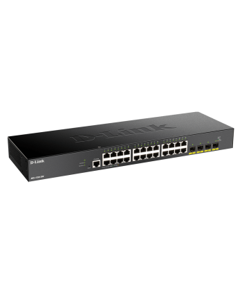 D-Link 10-Gigabit Smart Managed Switch DGS-1250-28X/E	 Web managed, Rackmountable, 1 Gbps (RJ-45) ports quantity 24