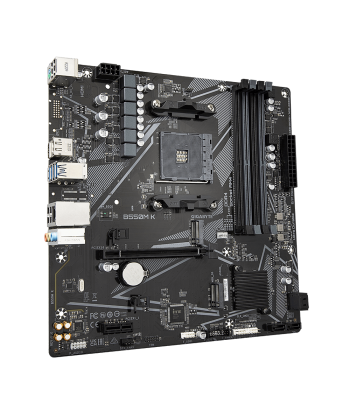 Gigabyte B550M K 1.0 M/B Processor family AMD, Processor socket AM4, DDR4 DIMM, Memory slots 4, Supported hard disk drive interf