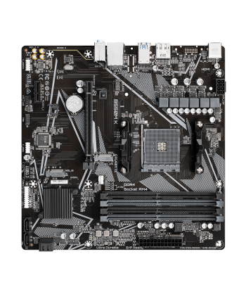 Gigabyte B550M K 1.0 M/B Processor family AMD, Processor socket AM4, DDR4 DIMM, Memory slots 4, Supported hard disk drive interf