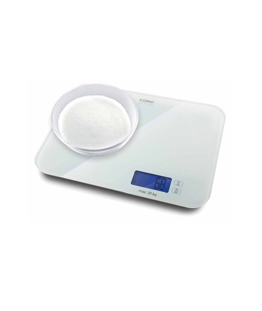 Caso Designer s LX 20 03294 Maximum weight (capacity) 20 kg, Graduation 5 g, White