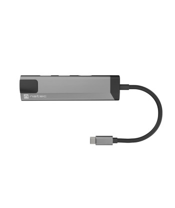 Natec Multi-Port Adapter, Fowler Go, USB-C, 2x USB-A, HDMI, RJ-45
