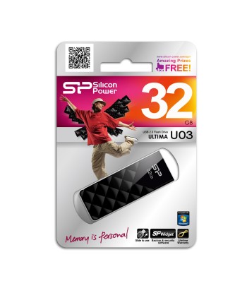 Флеш-накопитель Silicon Power Ultima U03 32GB USB 2.0 - Черный