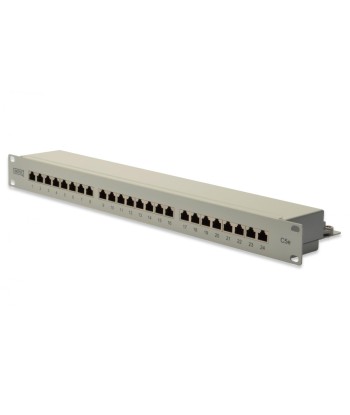 Digitus CAT 5e Patch Panel, 24 Port RJ45, White