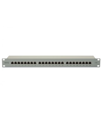 Digitus CAT 5e Patch Panel, 24 Port RJ45, Valge