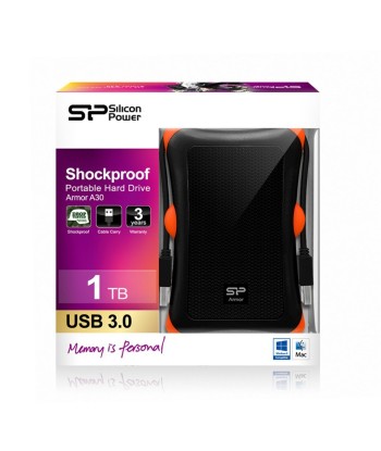 Silicon Power Armor A30 1TB 2.5", USB 3.1, Black