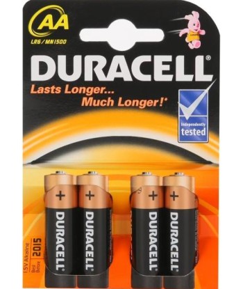 Duracell AA/LR6, Alkaline Basic MN1500, 4 pc(s)