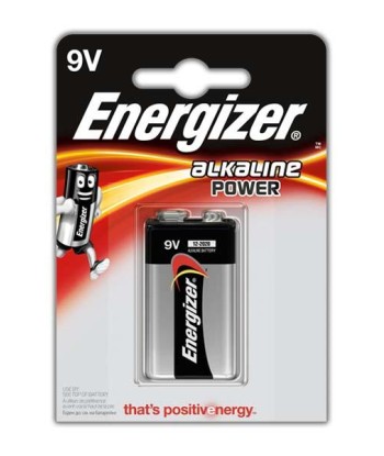 Energizer Alkaline Power 9V Patarei (6LR61) - Üksikpakend
