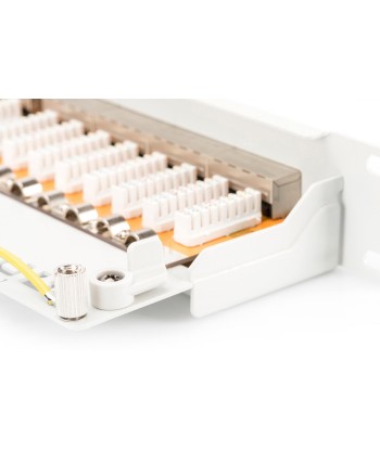 Digitus Patch Panel DN-91624S White, 48.2 x 4.4 x 10.9 cm, Category: CAT 6, Ports: 24 x RJ45, Retention strength: 7.7 kg