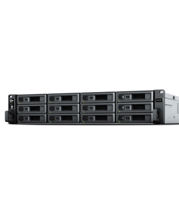 Synology RS2423+ 12-bay/AMD Ryzen V1780B/8GB DDR4/12 x 3.5" Hot-Swap/1x10GbE/2x1GbE/2xUSB 3.2/3Fan/RAID 0,1,5,6,10,Hybrid/3Y