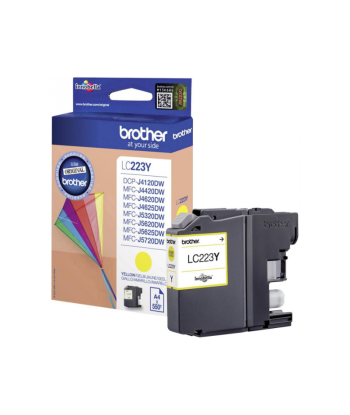 Brother LC-223Y Ink Cartridge, Yellow