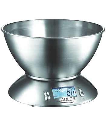 Adler AD 3134 Kitchen Scale - 5kg Capacity, Stainless Steel
