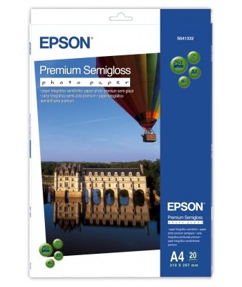 Epson Premium Semigloss Fotopaber A4, 251gsm, 20 Lehte - Vapustavad Trükised!