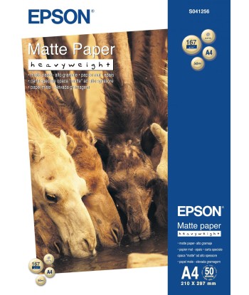 Matte Paper Heavy Weight, DIN A4, 167g/mÂ², 50 Sheets