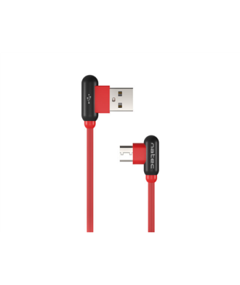 Natec Prati USB-C to USB-A Cable 1m - Red: Reliable & Stylish!