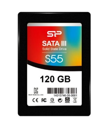 Silicon Power Slim S55 120 GB, SSD interface SATA, Write speed 420 MB/s, Read speed 550 MB/s