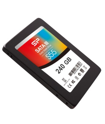 Silicon Power Slim S55 240 GB, SSD interface SATA, Write speed 450 MB/s, Read speed 550 MB/s