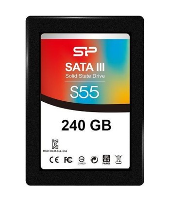 Silicon Power Slim S55 240 GB, SSD interface SATA, Write speed 450 MB/s, Read speed 550 MB/s