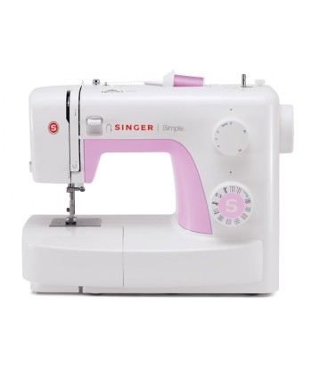 Sewing machine Singer SIMPLE 3223 White/Pink, Number of stitches 23, Number of buttonholes 1,