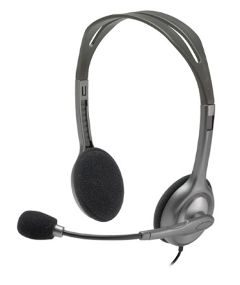 Logitech H111 Стерео Гарнитура - Серый