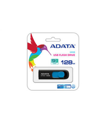 ADATA UV128 128GB USB 3.0 Flash Drive - Black/Blue