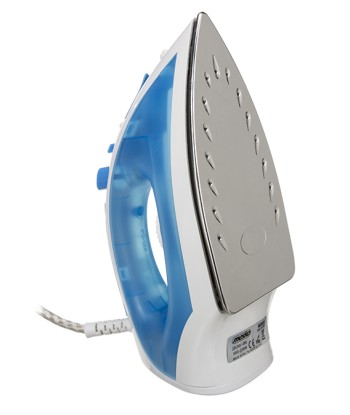 Iron Mesko MS 5023 Blue/White, 2200 W, With cord, Anti-scale system, Vertical steam function