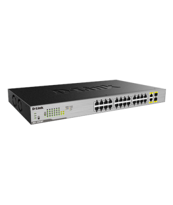 D-Link Switch DGS-1026MP Unmanaged, Rack mountable, 1 Gbps (RJ-45) ports quantity 24, SFP ports quantity 2, PoE/Poe+ ports