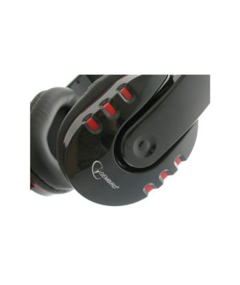 Gembird Glossy Black, Gaming headset with volume control, Built-in microphone, 3.5 mm