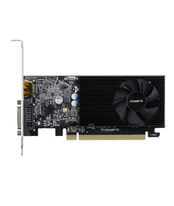 Videokaart GIGABYTE NVIDIA GeForce GT 1030 2 GB 64 bit PCIE 3.0 16x GDDR4 Memory 2100 MHz GPU 1177 MHz Single Slot Fansink