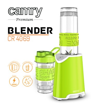 Camry Blander CR 4069 Personal, 500 W, Jar material Plastic, Jar capacity 0.6 L, Green