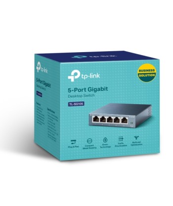 TP-Link TL-SG105 5-Port Gigabit неуправляемый настольный коммутатор