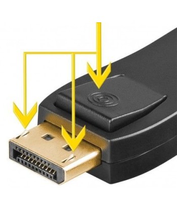 Goobay Адаптер DisplayPort - HDMI – Позолоченный, поддержка 4K UHD