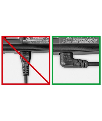 Goobay Euro connection cord, both ends angled 97344 0.75 m, Black