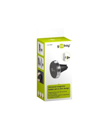 Goobay Magnetic mount Metal Slim Design for smartphones (35mm) 38685  Black/Silver