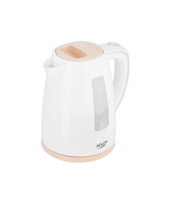 Adler AD 1264 Standard, 2200 W, 1.7 L, Plastic, White, 360° rotational base