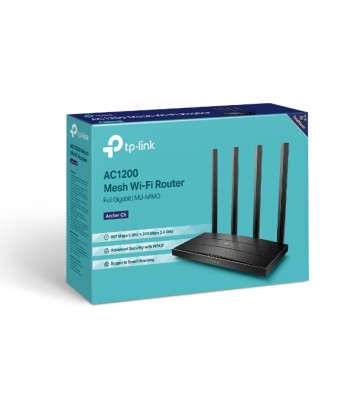 Wireless Router TP-LINK Wireless Router 1200 Mbps Wi-Fi 5 1 WAN 4x10/100/1000M Number of antennas 4 ARCHERC6V4